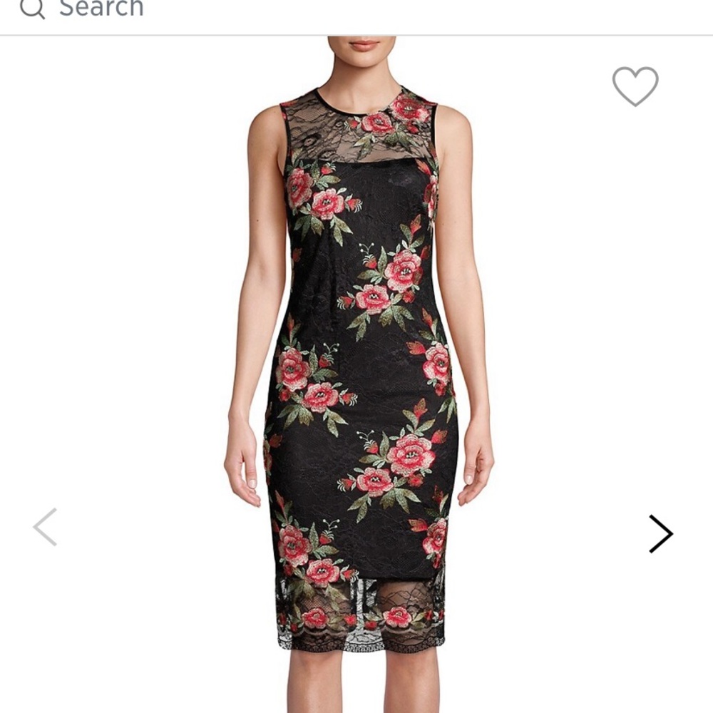 Floral Lace Sheath Dress